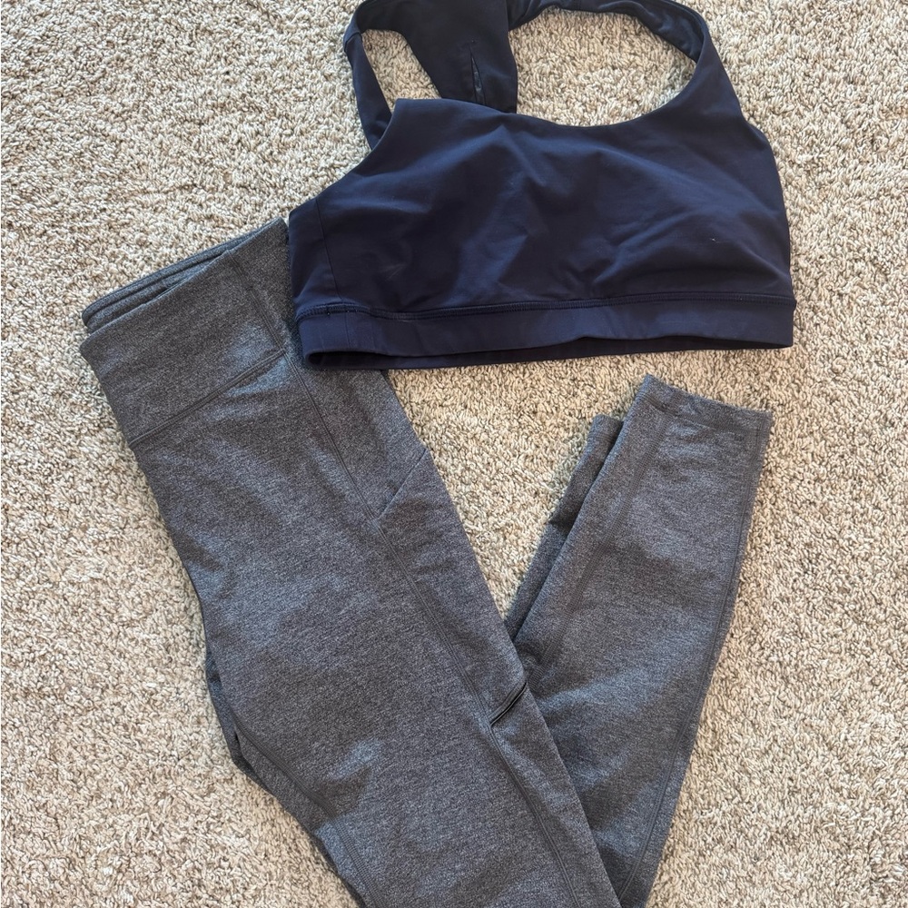 Lulu size 8 Women's Gray Leggings